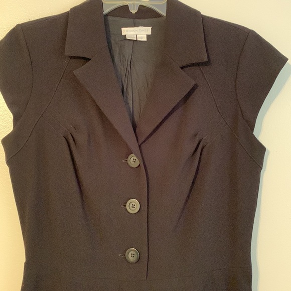 London Times Black Dress size 8 - Picture 2 of 7